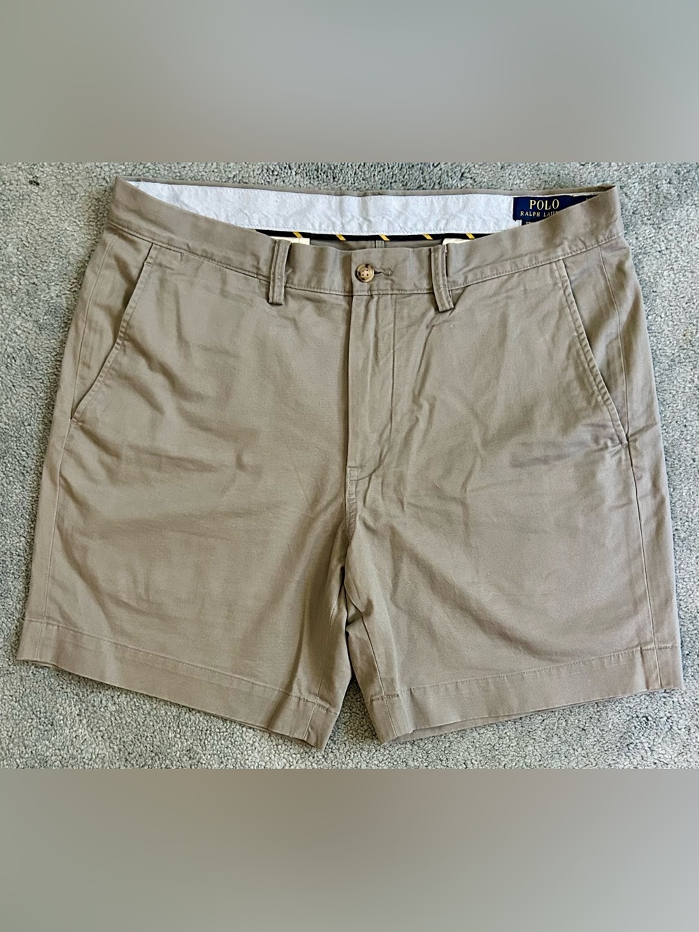 Polo Ralph Lauren Stretch Classic Fit Chino Shorts — W34 - Perfect Gray